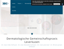 Tablet Screenshot of hautarzt-lev.de